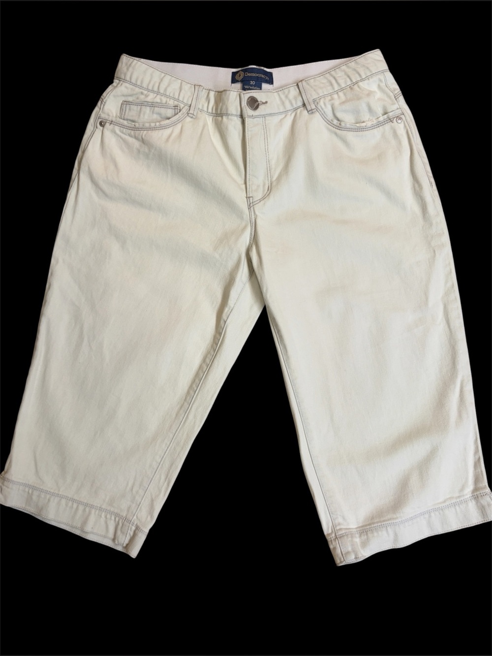 Democracy “Ab” solution skimmer Capri size 10 pale blue EUC